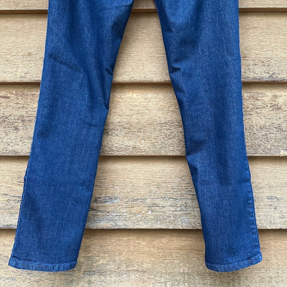 Chico’s Platinum Blue Gold Sparkle Glittery Jeggings Size 00 - Picture 10 of 13